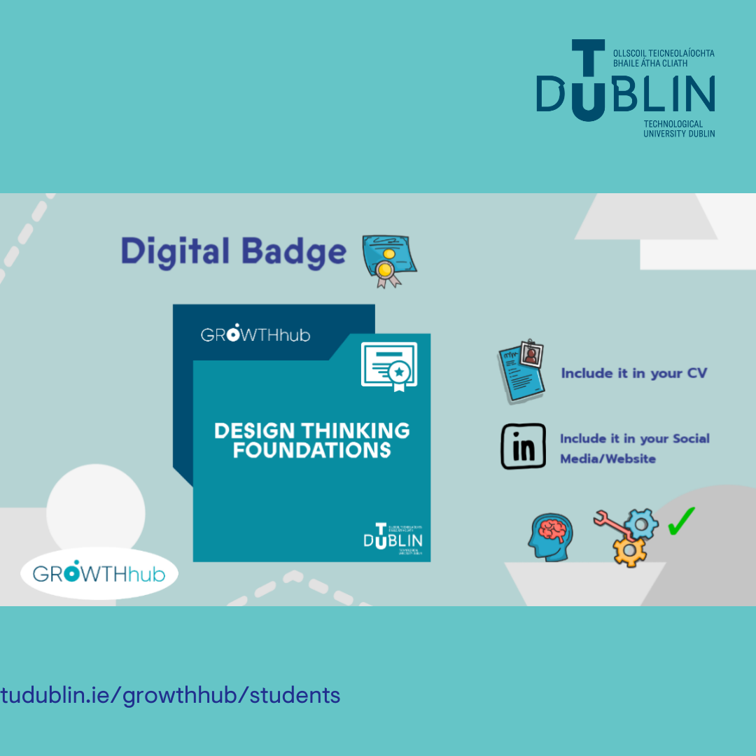Image for Design Thinking Digital Badge - open to all students 