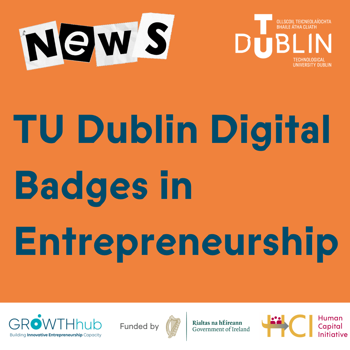 Image for TU Dublin Digital Badge in Entrepreneurship