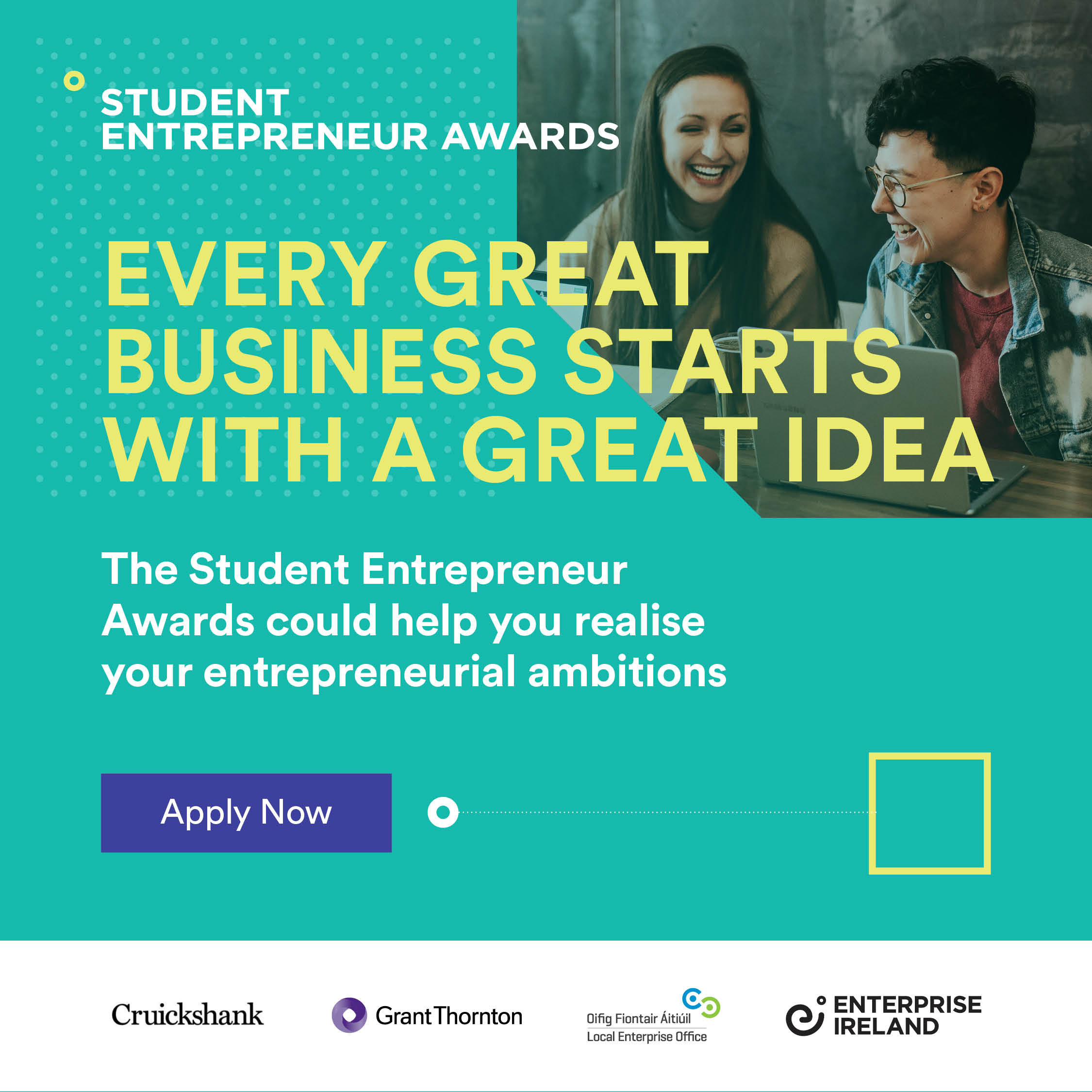 Image for Turn your smart idea into a great business – Enterprise Ireland Student Entrepreneur Awards