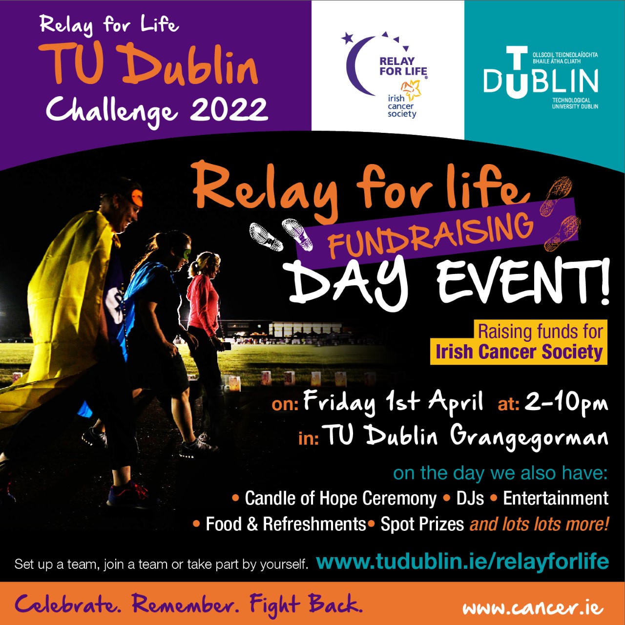 Relay for life one day event poster