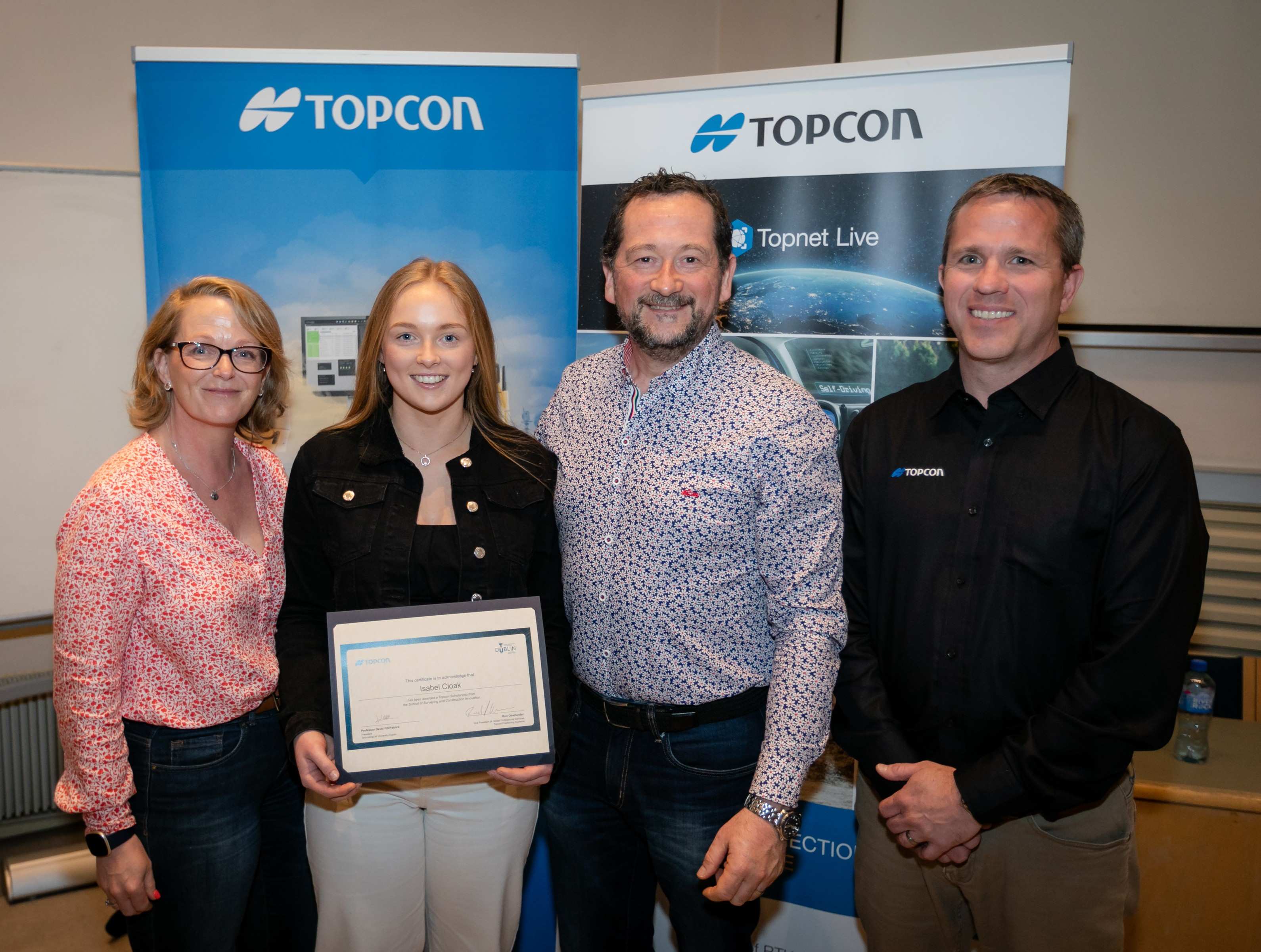 Topcon Scholarship awardee