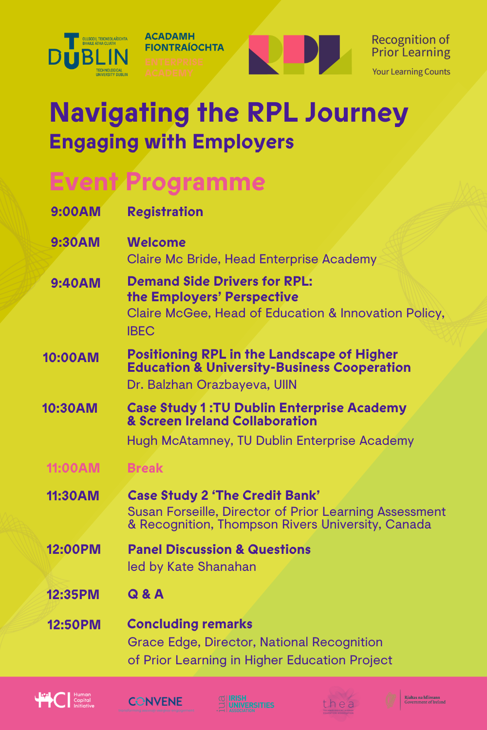 RPL Event Programme