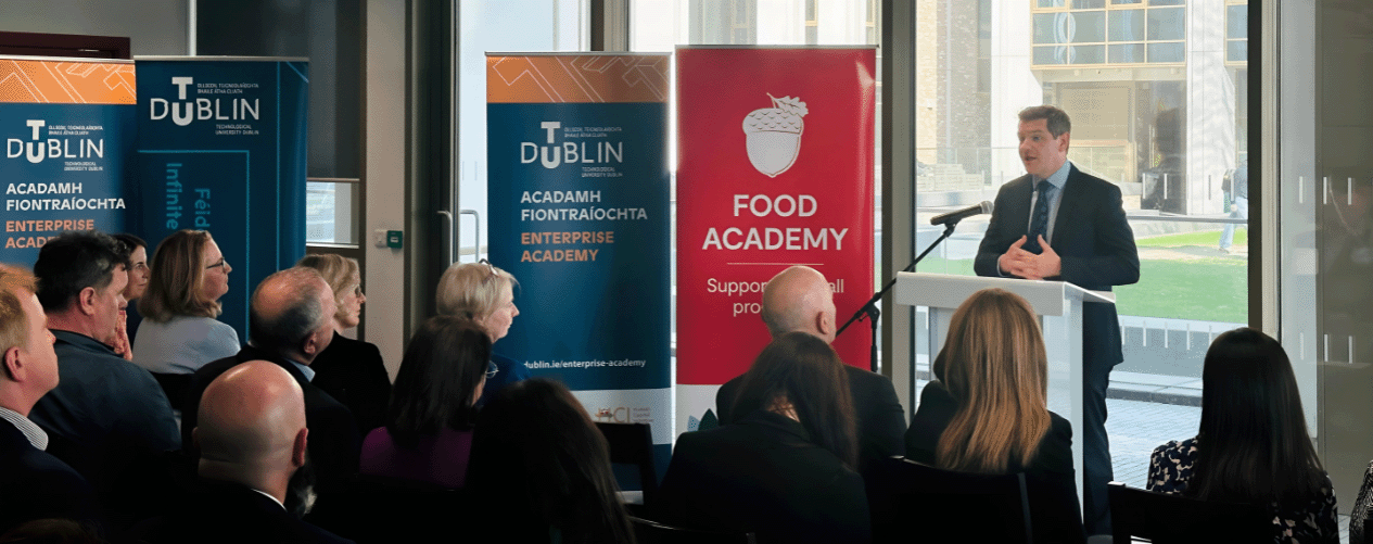 Certificate in Food Entrepreneurship Launch Minister Burke Speaking