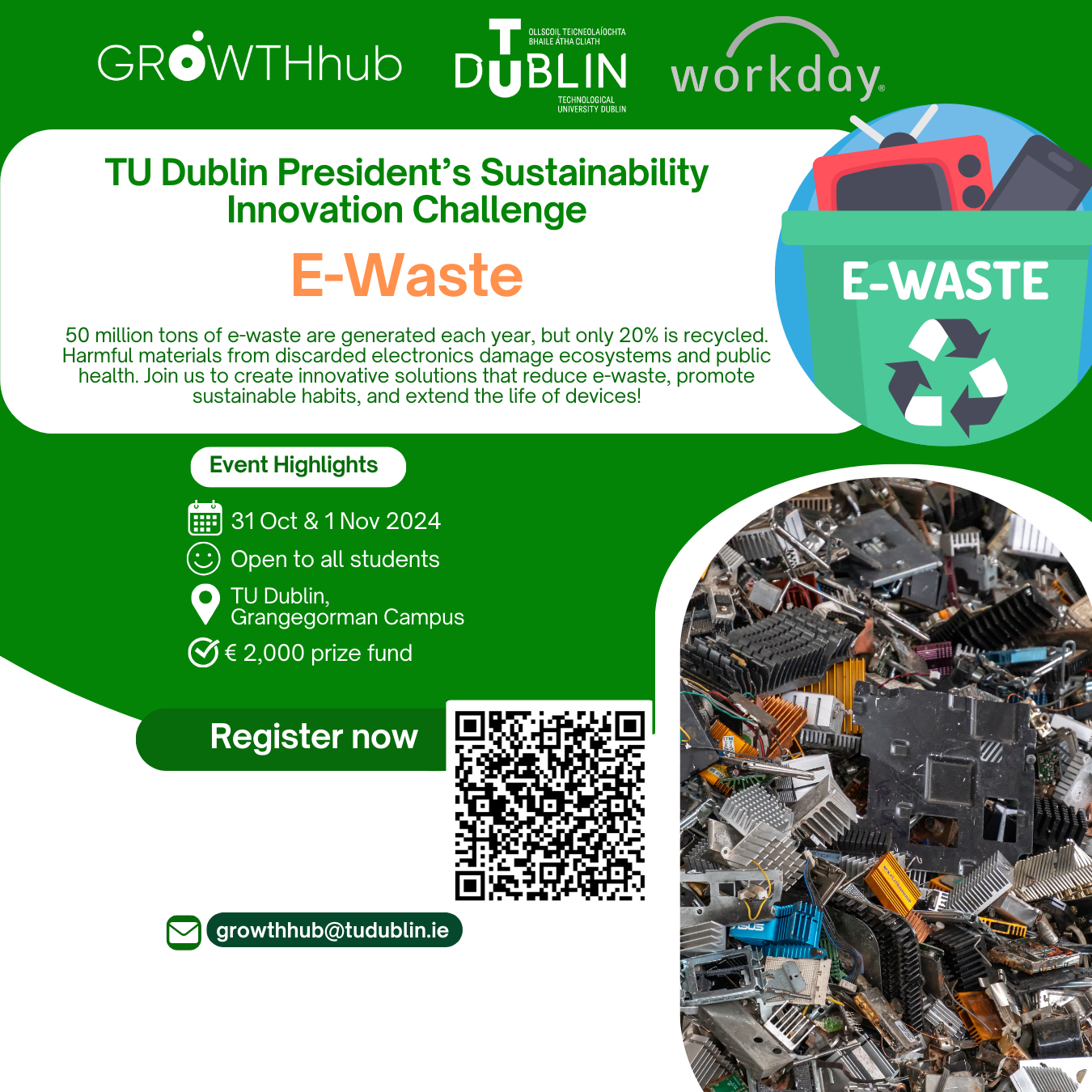 Image for President's Sustainability Innovation Challenge 2024 - e-waste