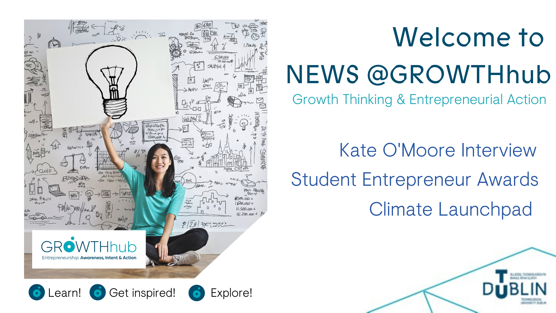 Image for News at GROWTHhub: Kate O’Moore interview, Student Entrepreneur Awards & Climate Launchpad