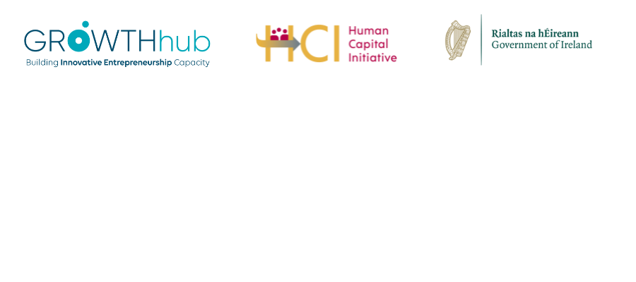 GROWTHhub, Human Capital Initiative and Government of Ireland logos