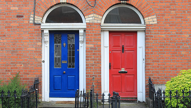 Images of two front doors