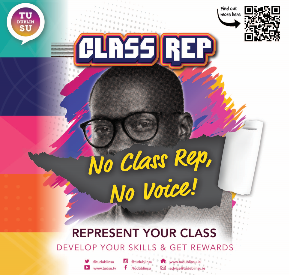 Flyer inviting people to find out more about becoming a class representative