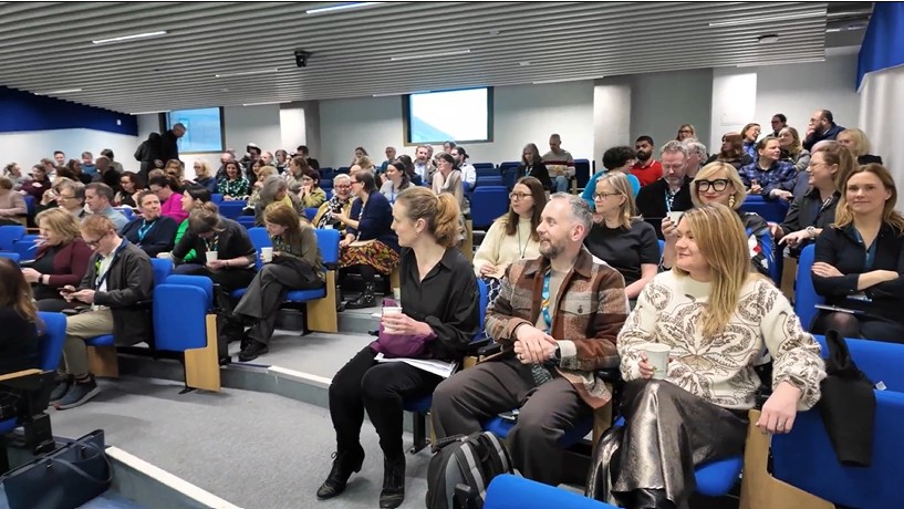 An image of attendees at the LTA Showcase 2026 keynote session