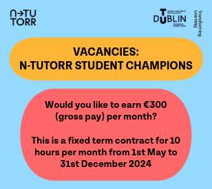 image for Vacancies: N-TUTORR Student Champions 