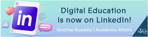 A banner advertising that Digital Education is now on LinkedIn