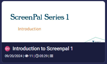 Intro to ScreenPal