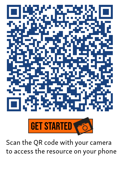 A QR code to access the digital capabilities self-assessment resource on a mobile device