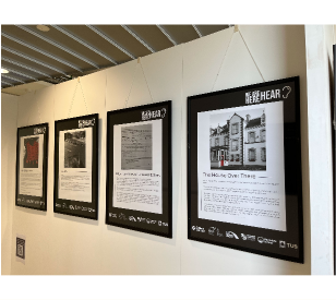 We are here HEAR exhibition in Rathdown house grangrgoeman