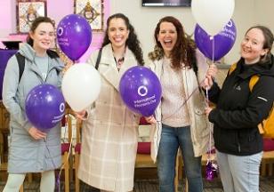 TU Dublin students attending the Launch of the Athena SWAN Action Plan on International Women's Day March 2022