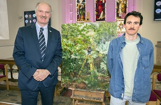 Unveiling of painting - Prof. David FitzPatrick, President, TU Dublin, and Artist Kevin Cosgrove