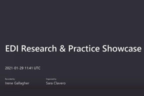 Image for EDI Research and Practice Showcase – 29th January 2021