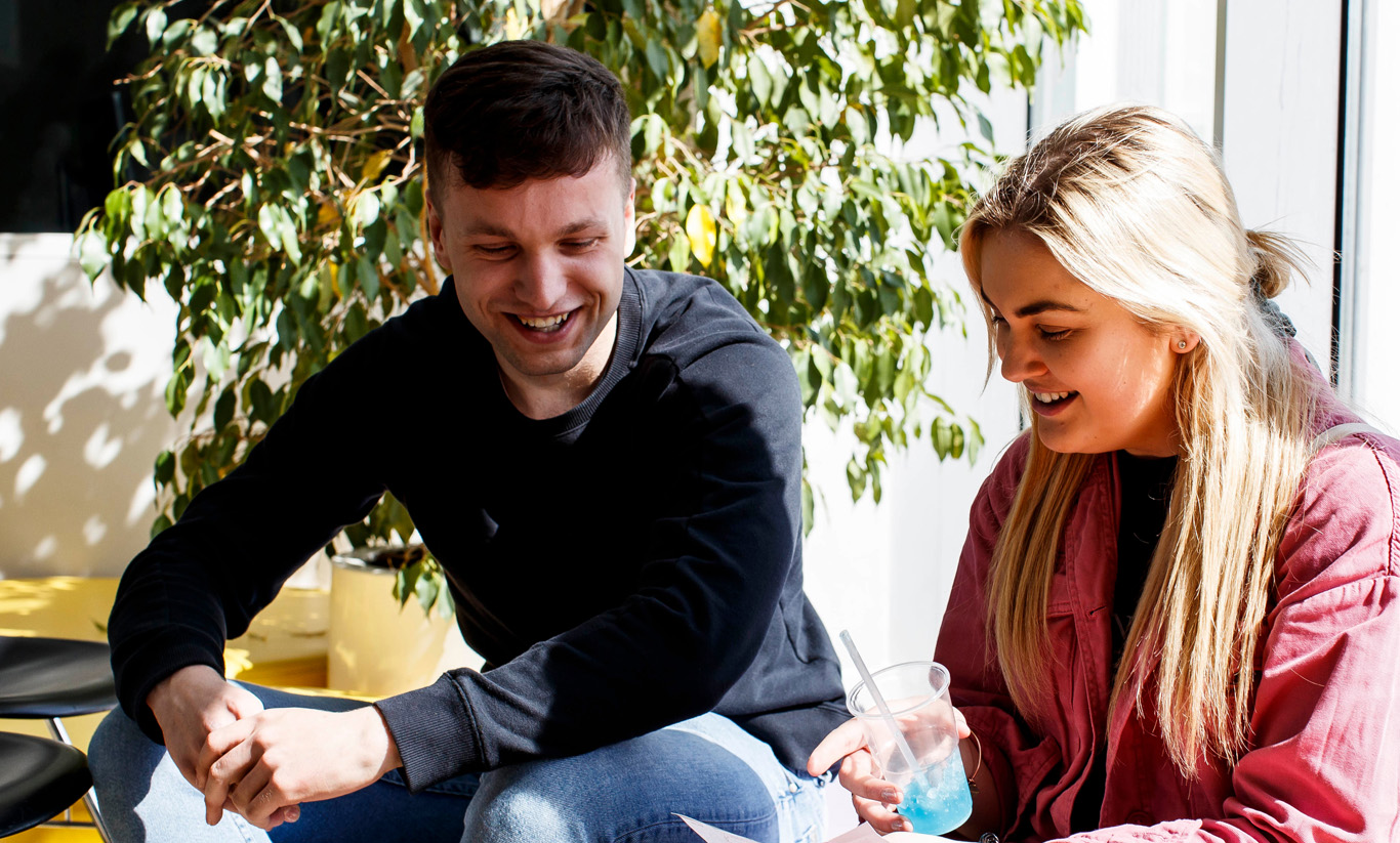 Students studying together