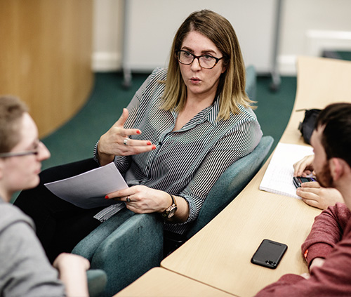 Students in lecture theatre