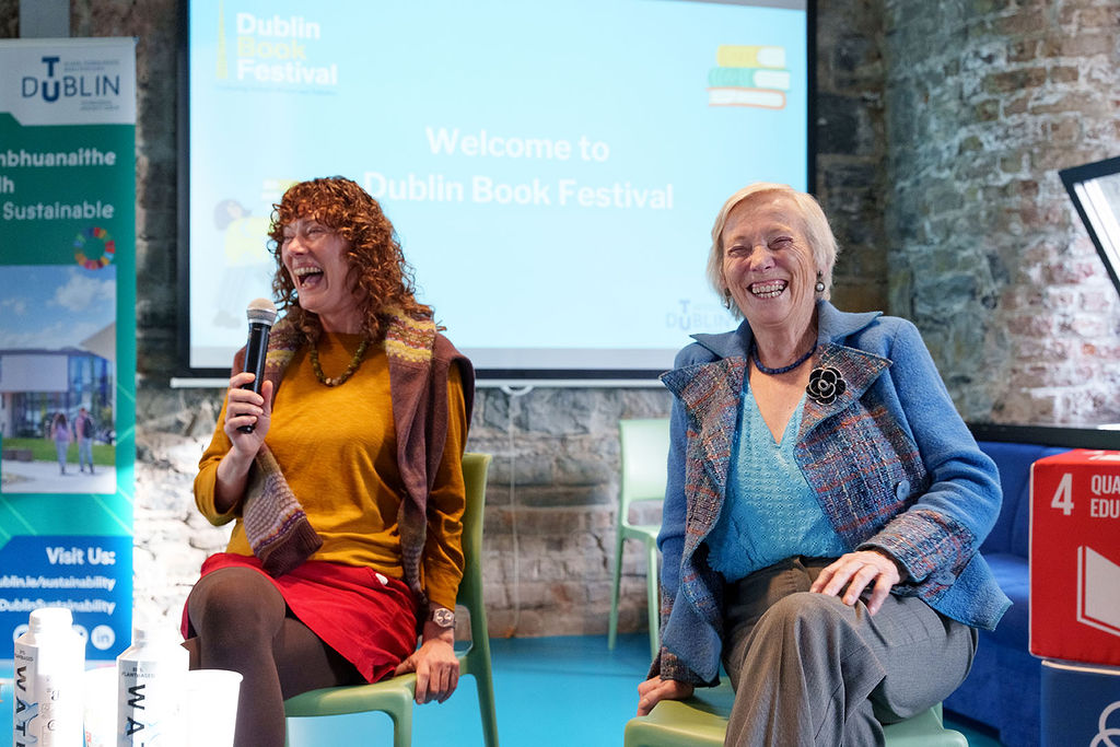 Dublin Book Festival Anja Murray and  Éanna Ní Lamhna