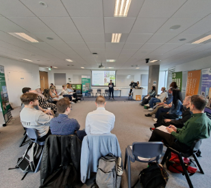 Attendees at the Green Campus Open Call Gathering event