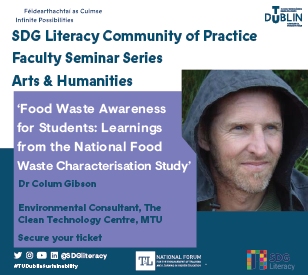 Image for SDG Literacy Faculty Seminar Series - Dr Colum Gibson