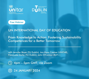 Image for UNITAR Webinar: From Knowledge to Action - Fostering Sustainability Competences for a Better Tomorrow