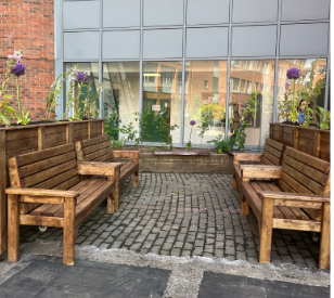 micro-garden in Aungier Street after works was complete