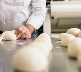 baker working at kitchen