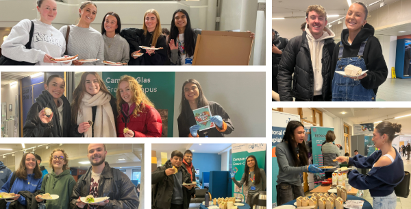 Collage of photos of Veganuary participants