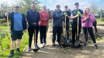 Image for workday staff working at the Grangegorman community garden