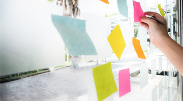 Image for workshop post its on glass