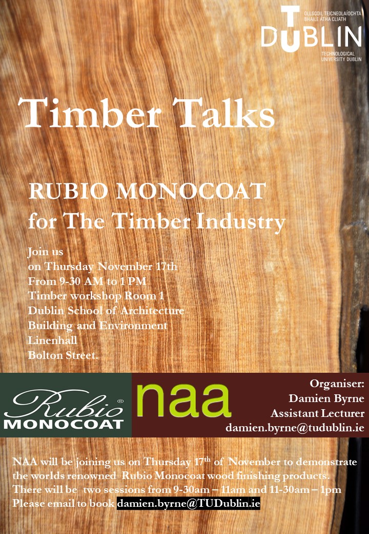 Timber Talks - Rubio Monocoat - Poster