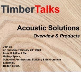 Image for Timber Talks - Acoustic Solutions - 28 February