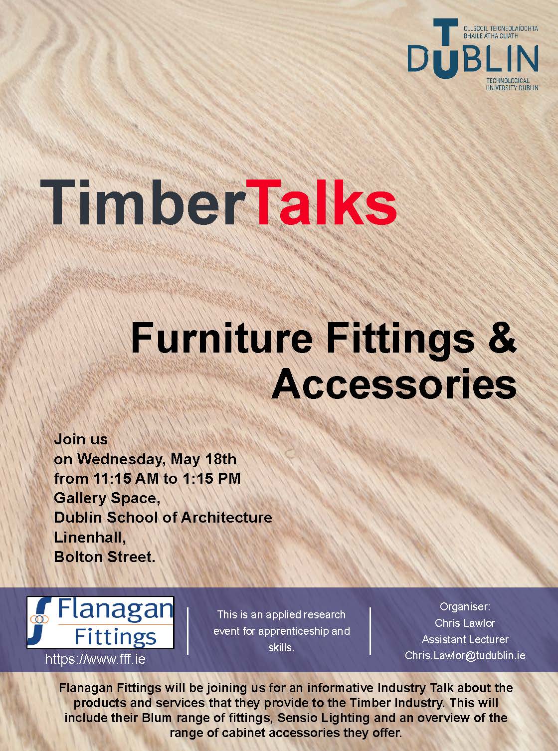 Timber Talks - Flyer