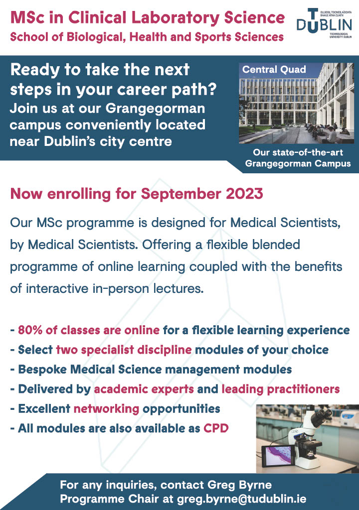 Image for MSc in Clinical Laboratory Science