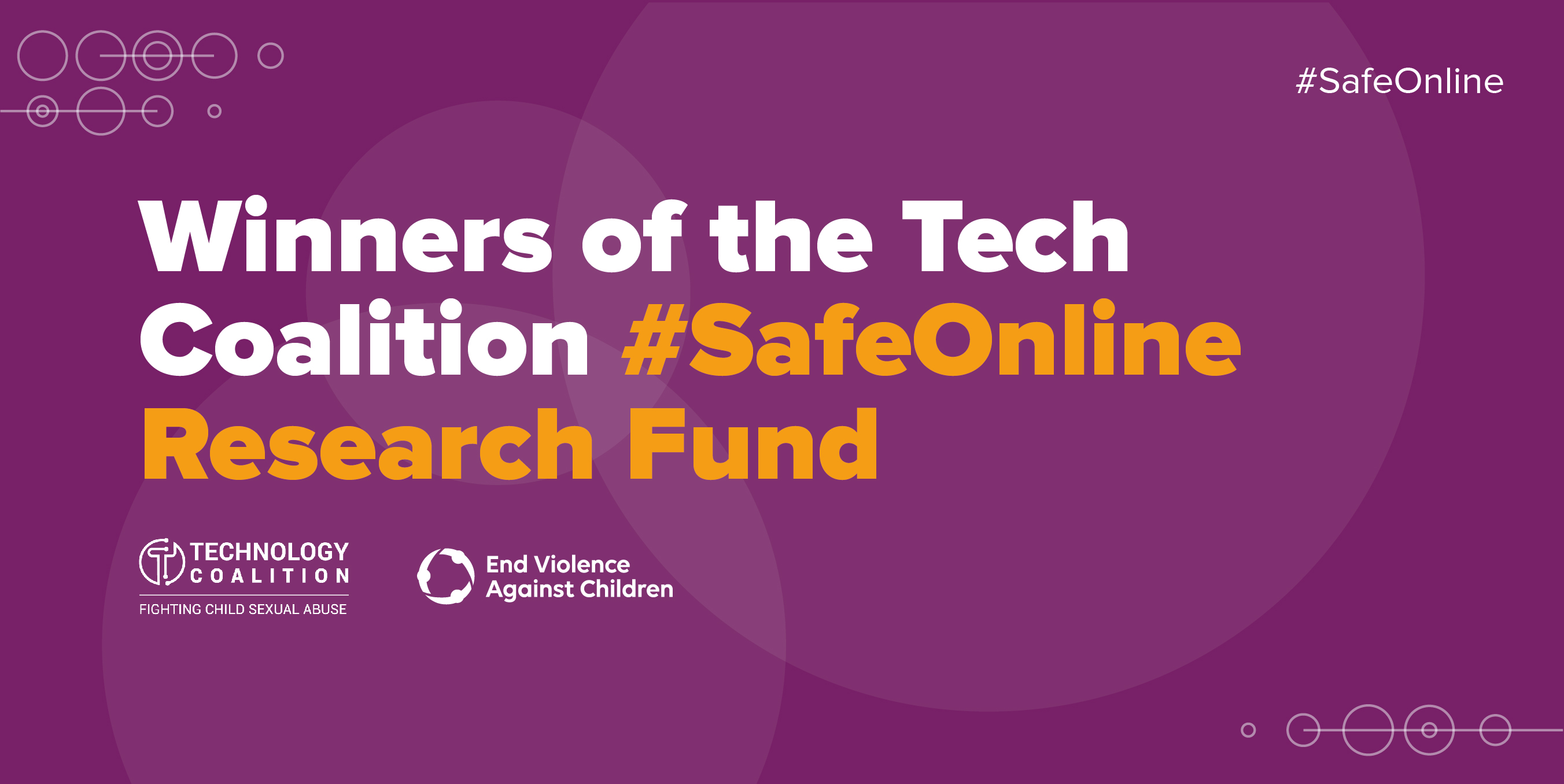 Winners of the tech coalition #SafeOnline Research fund