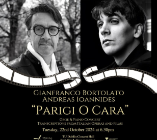 Image for "PARIGI O CARA" Oboe & Piano Concert - Italian Operas & Films 22/10/2024 
