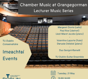 Image for Chamber Music at Grangegorman | Lecture Series 21/05/2024  