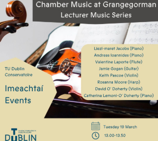 Image for Chamber Music at Grangegorman 19/03/2024