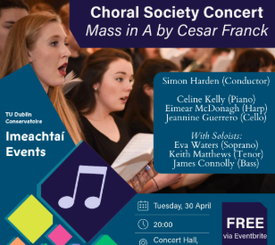 Image for Choral Society Concert | Mass in A by Cesar Franck 30/04/2024