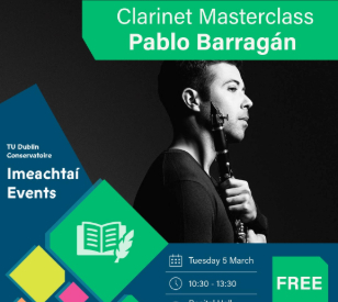 Image for Clarinet Masterclass with Pablo Barragán 05/03/2024