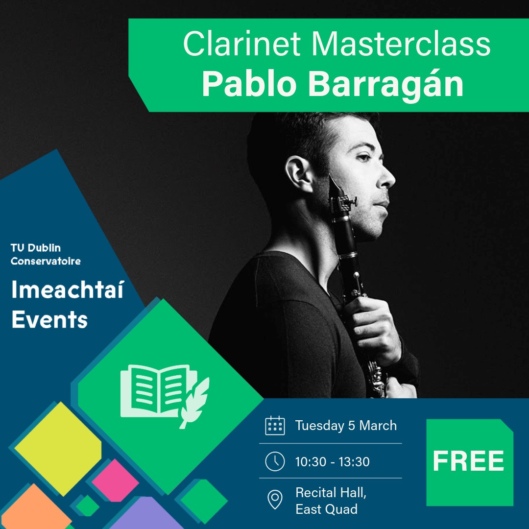 Clarinet Masterclass with Pablo Barragán 05/03/2024