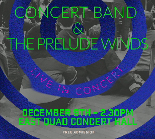 Image for Concert Band & The Prelude Winds 9th December 2023