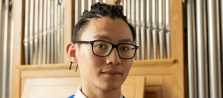 Kaiwen Yang, Organist on the Conservatoire course at TUDublin