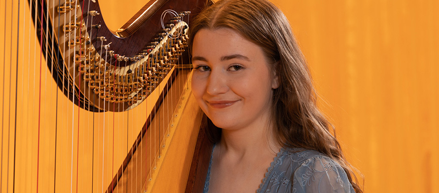 Kara Lord Bissett, Harpist at the Conservatoire at TUDublin