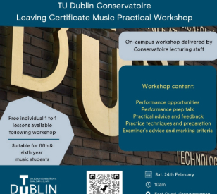 Image for Leaving Certificate Music Practical Workshop 24/02/2024