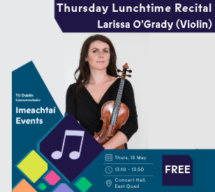 Image for Thursday Lunchtime Recital | Larissa O'Grady 15/05/2025