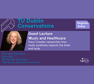 Image for Guest Lecture on Music & Healthcare with Tracy Cowden   



