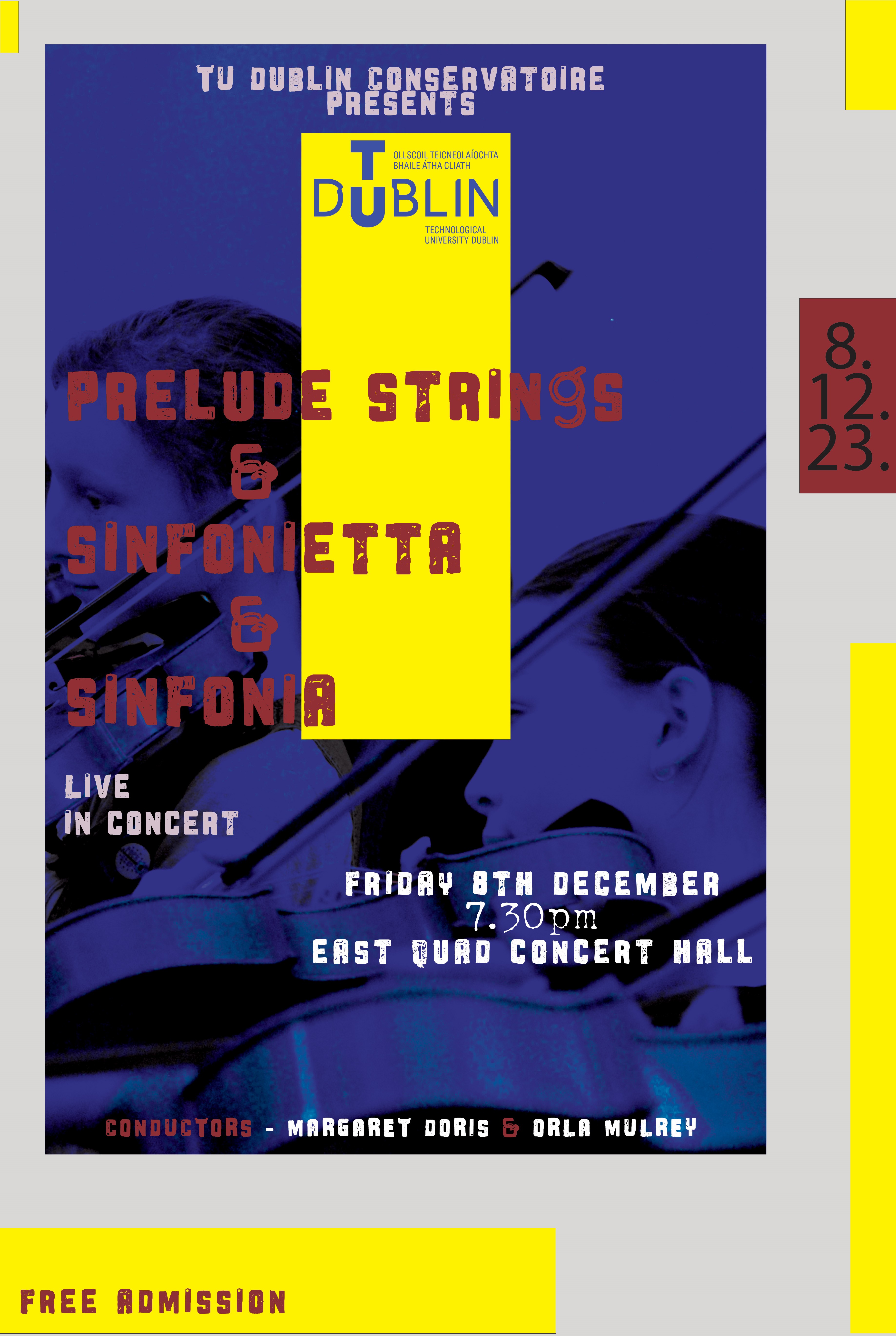 Prelude Strings and Sinfonietta & Sinfonia 8th December 2023
